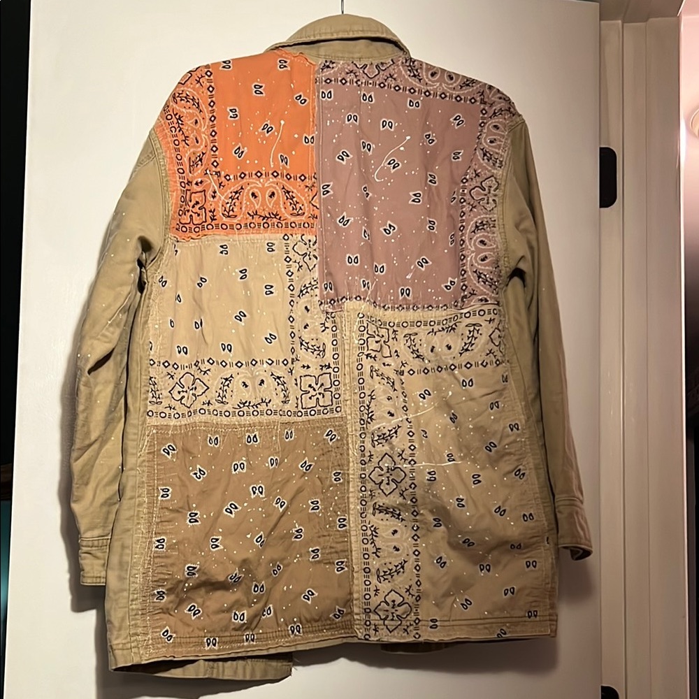 Free People We the Free Swept Up Bandana Shirt Jacket - Picture 4 of 11